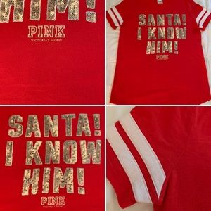 HOLIDAY VS PINK BLING SHIRT